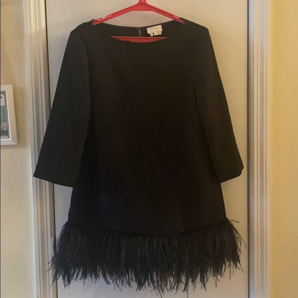 Kate Spade New York ostrich feather top